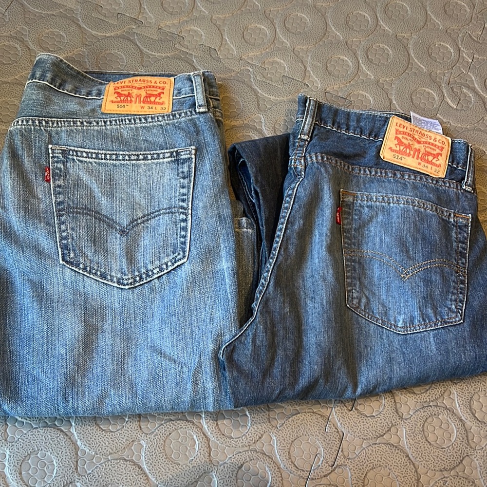 Men’s Levi’s jeans size 34/32 dark and light denim